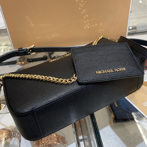 MICHAEL KORS 
Jet Set Md Crossbody XBody Shoulder Bag + Card Holder Boxed Set - Picture 6 of 16